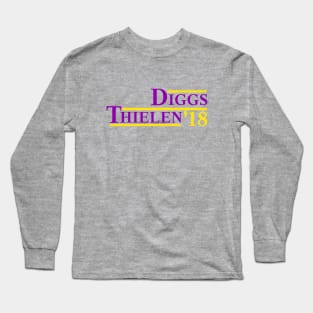 Diggs & Thielen 2018 (Purple Letters) Long Sleeve T-Shirt